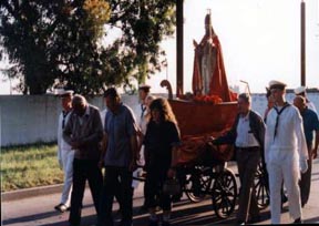 San Silverio en Ingeniero White, puerto de Bahia Blanca, Argentina.